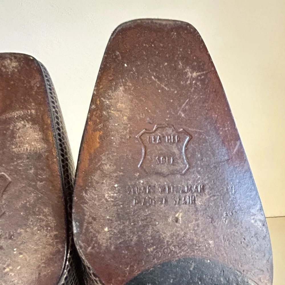 Vintage Metallic Stuart Weitzman Heels